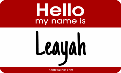 Hello my name is Leayah png download