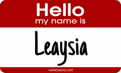 Hello my name is Leaysia png download