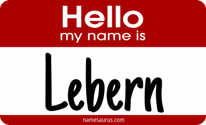 Hello my name is Lebern png download