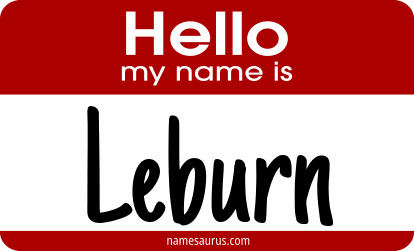 Hello my name is Leburn png download