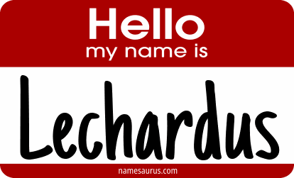 Hello my name is Lechardus png download