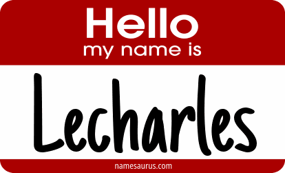 Hello my name is Lecharles png download