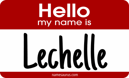 Hello my name is Lechelle png download