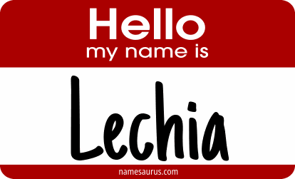 Hello my name is Lechia png download