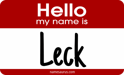 Hello my name is Leck png download