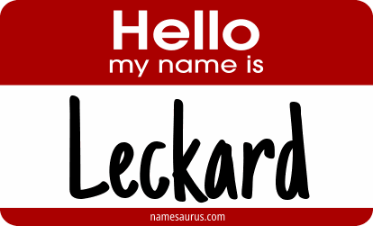 Hello my name is Leckard png download