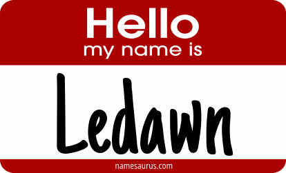 Hello my name is Ledawn png download