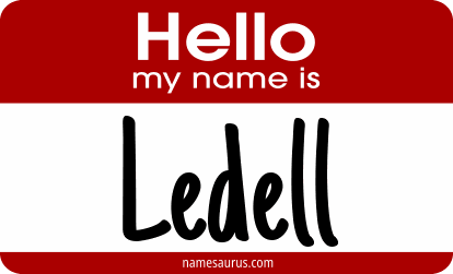 Hello my name is Ledell png download