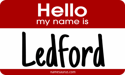 Hello my name is Ledford png download