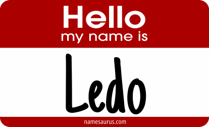 Hello my name is Ledo png download
