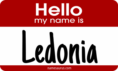 Hello my name is Ledonia png download