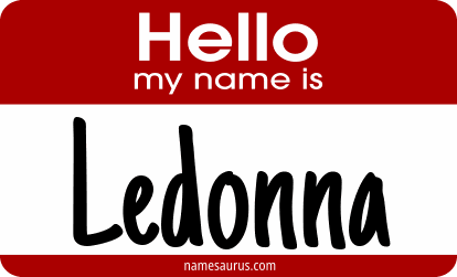 Hello my name is Ledonna png download