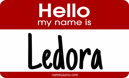 Hello my name is Ledora png download