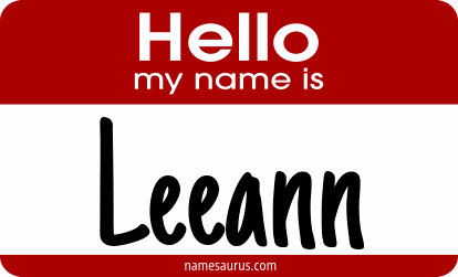 Hello my name is Leeann png download