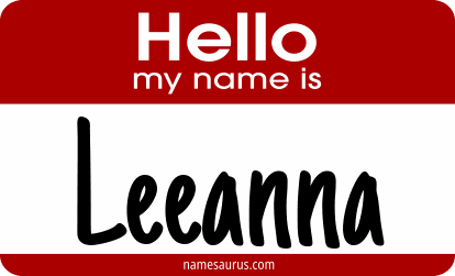 Hello my name is Leeanna png download