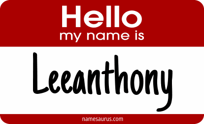 Hello my name is Leeanthony png download