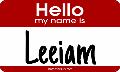Hello my name is Leeiam png download