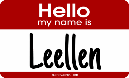 Hello my name is Leellen png download