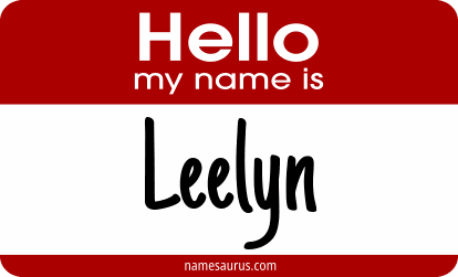 Hello my name is Leelyn png download