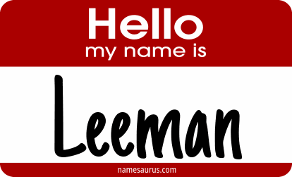 Hello my name is Leeman png download
