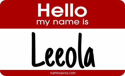 Hello my name is Leeola png download