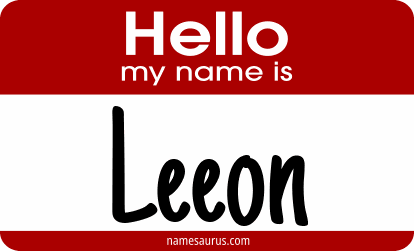 Hello my name is Leeon png download