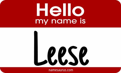 Hello my name is Leese png download