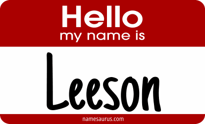 Hello my name is Leeson png download