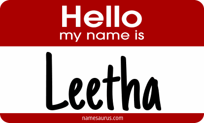 Hello my name is Leetha png download