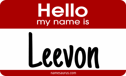 Hello my name is Leevon png download