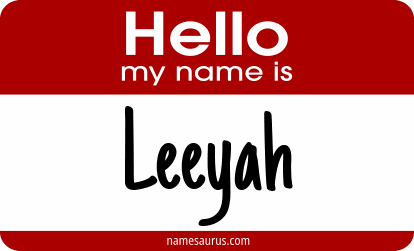 Hello my name is Leeyah png download