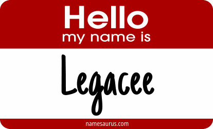 Hello my name is Legacee png download