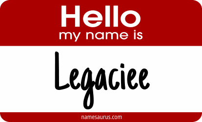 Hello my name is Legaciee png download