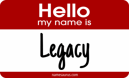 Hello my name is Legacy png download