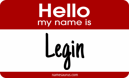 Hello my name is Legin png download
