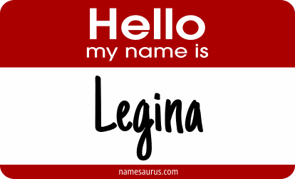 Hello my name is Legina png download