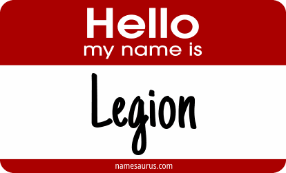 Hello my name is Legion png download