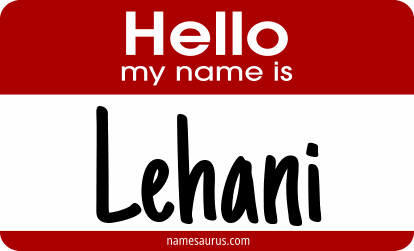 Hello my name is Lehani png download