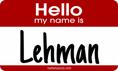 Hello my name is Lehman png download