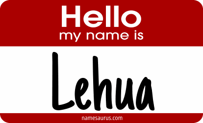 Hello my name is Lehua png download