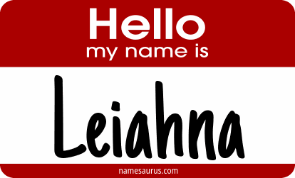 Hello my name is Leiahna png download
