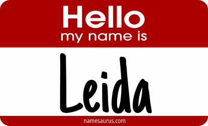 Hello my name is Leida png download