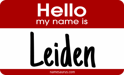 Hello my name is Leiden png download