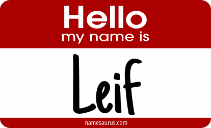 Hello my name is Leif png download