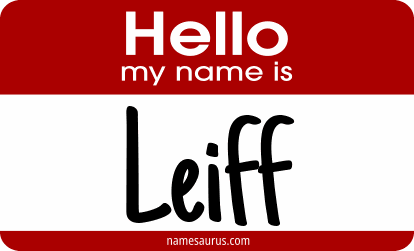 Hello my name is Leiff png download