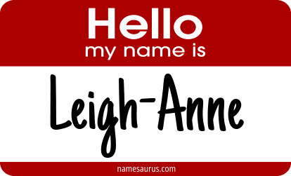 Hello my name is Leigh-Anne png download