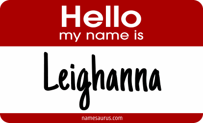 Hello my name is Leighanna png download