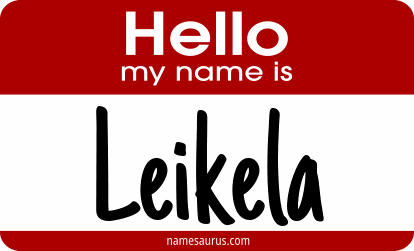 Hello my name is Leikela png download