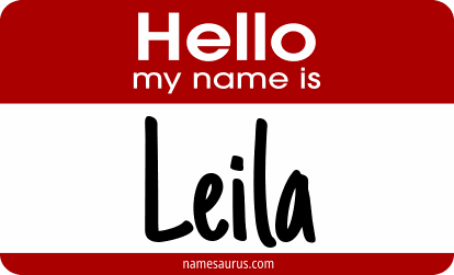 Hello my name is Leila png download