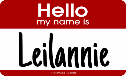 Hello my name is Leilannie png download